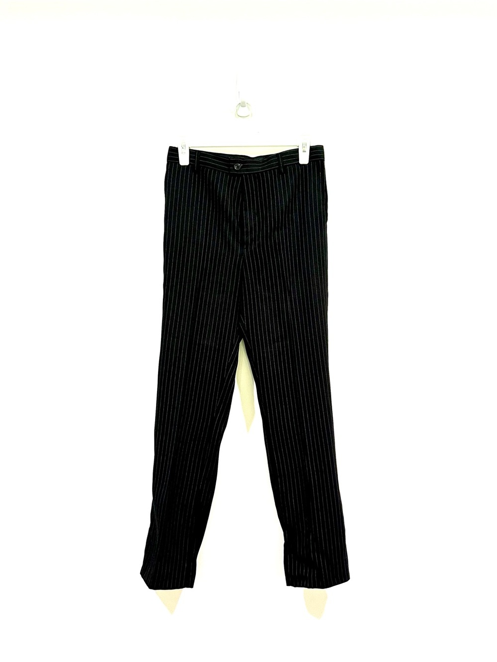 Andrew Fezza 3 Piece Suit - Black Pinstripe - Boys 16R - Picture 4 of 5